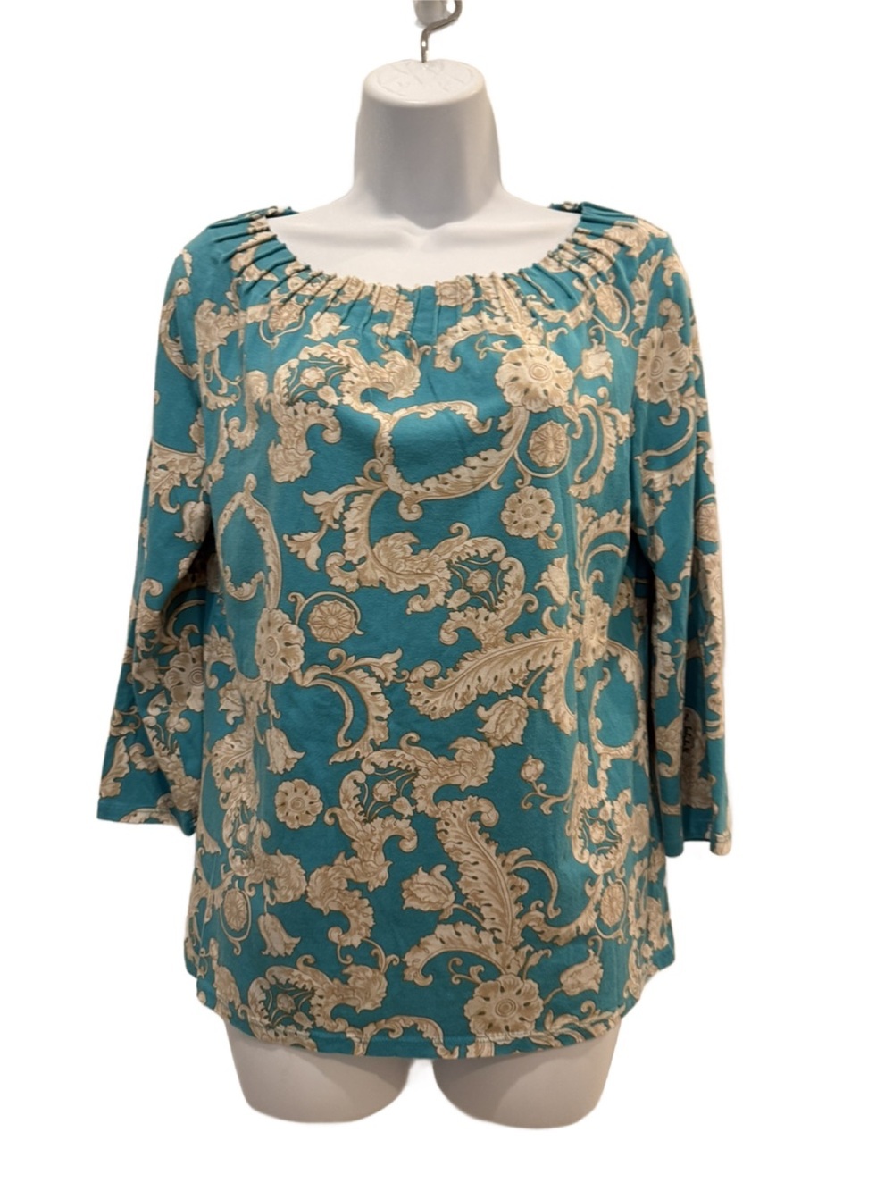 Talbots paisley print blouse. Small